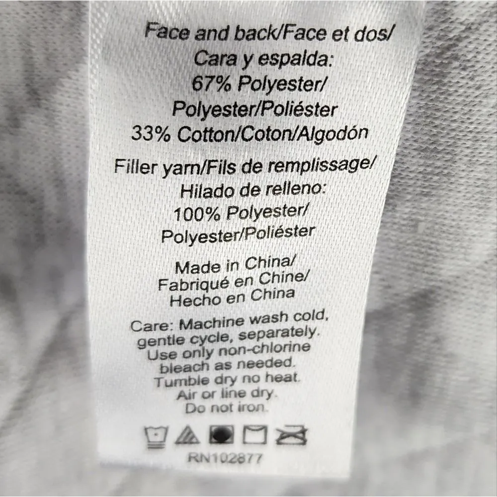 NWT Daydream by Berkshire Quilted Robe Light Grey Pockets Cotton Blend Size L Size L - Image 12