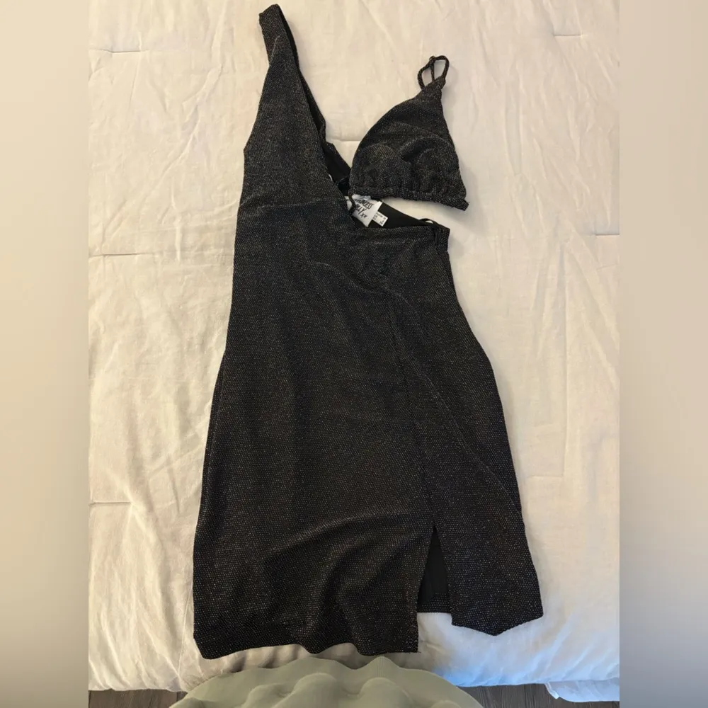 Black Sparkly Cutout Dress - Image 3