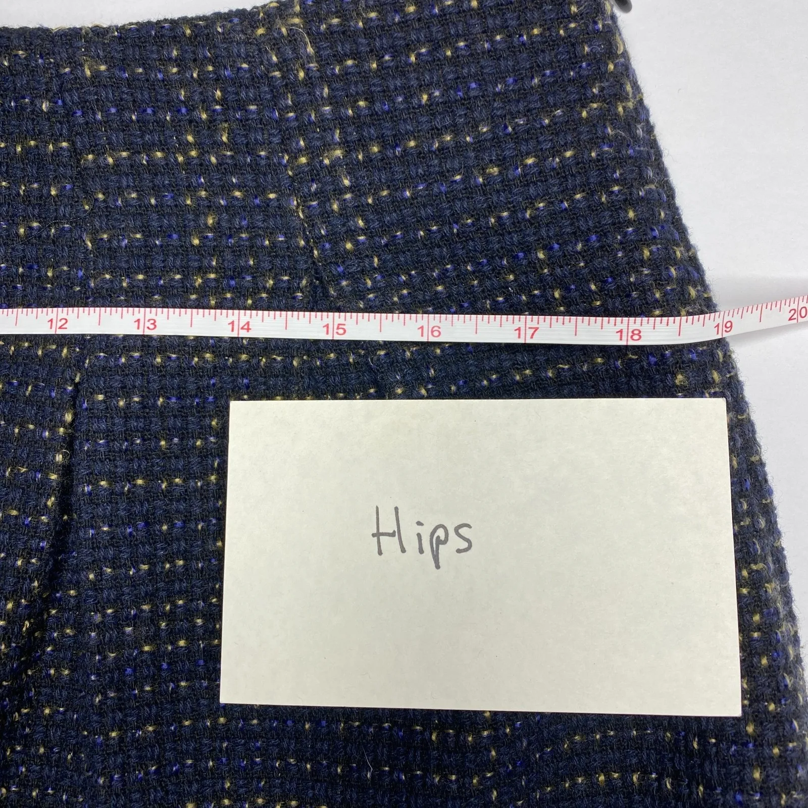 Promod Womens Feminine Blue Lined Zip Pleaded Mini Skirt Sz 8 - Image 7