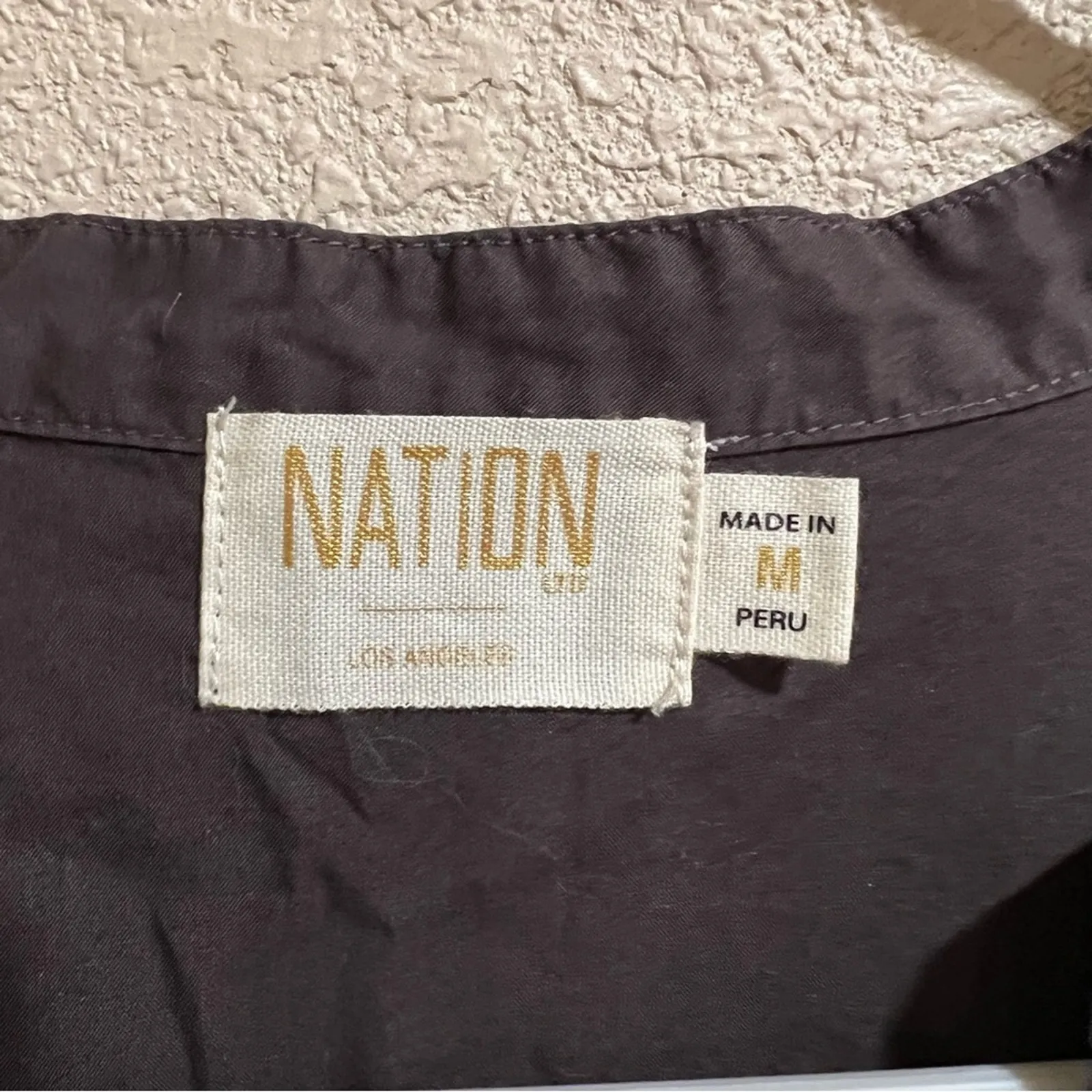 NATION LTD DALIA VICTORIAN DRESS in brown ruffle boho bohemian midi MEDIUM - Image 9