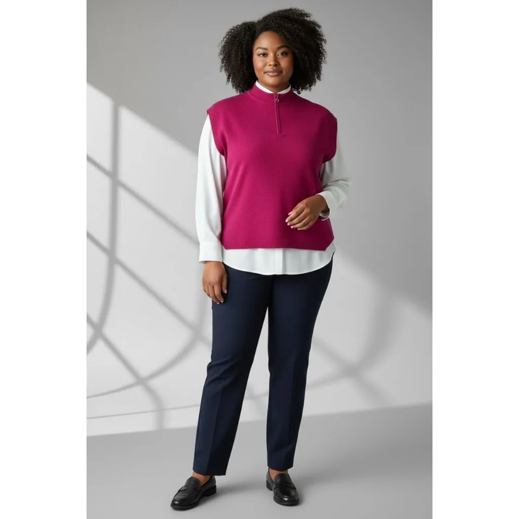 St. John Sportswear Sleeveless Tank Sweater Womens S Pink Santana Knit Old Money - Image 2