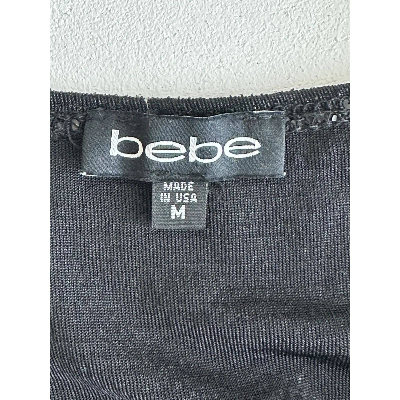 Bebe Women's Textured Sequin Sexy Bodycon Midi Dress Sz: M (b51) - Image 3