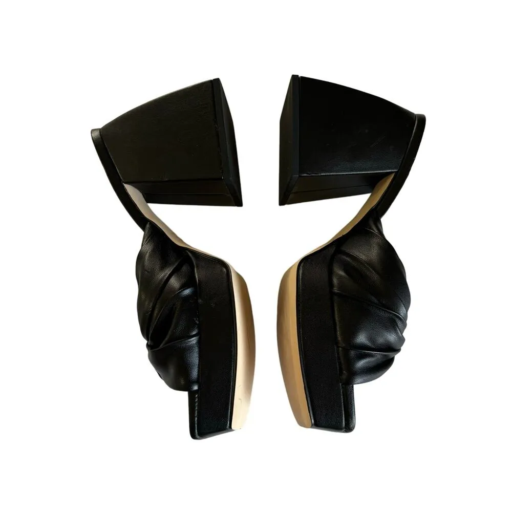 Circus by Sam Edelman Marianna Twisted Front
Block Heel Black Sandals Size 7 - Image 3