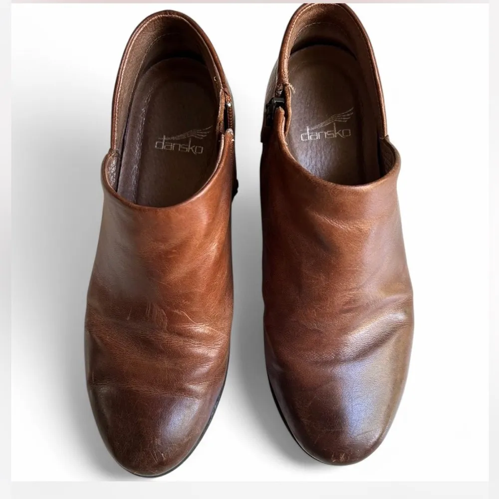 Brown Leather Ankle Boots - Image 3