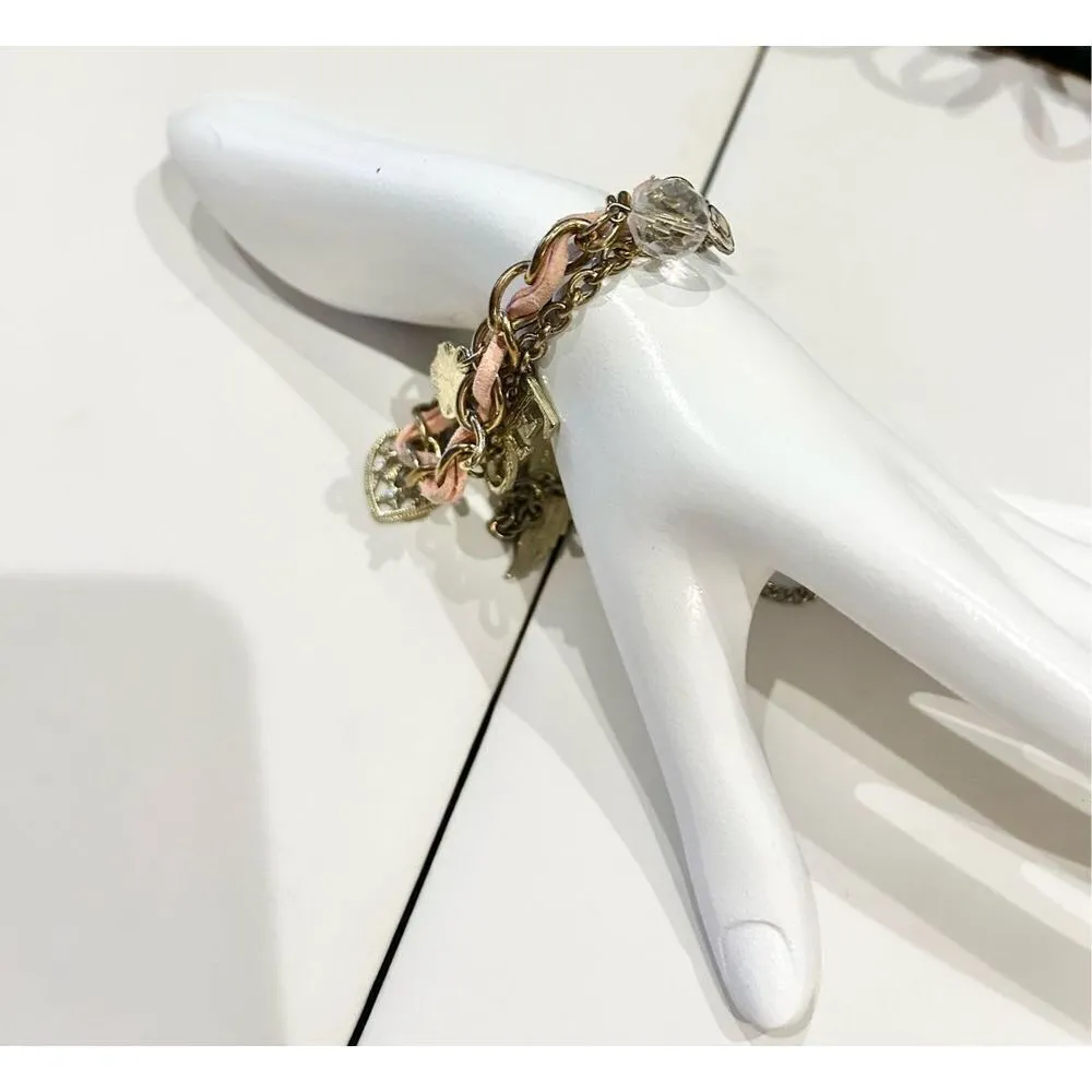 Pink and gold y2k charm bracelet - Image 5