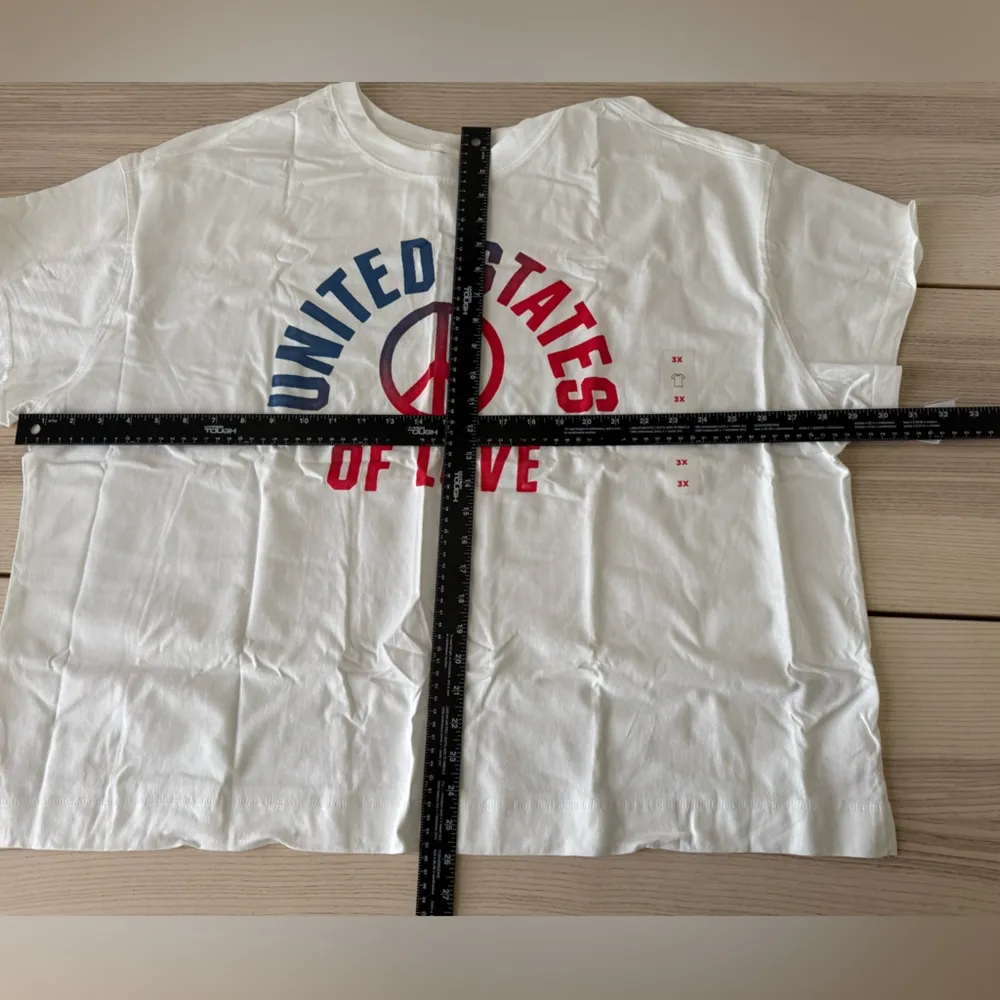 Women's United States of love shirt white plus size old navy fresh size 3X. - Image 9
