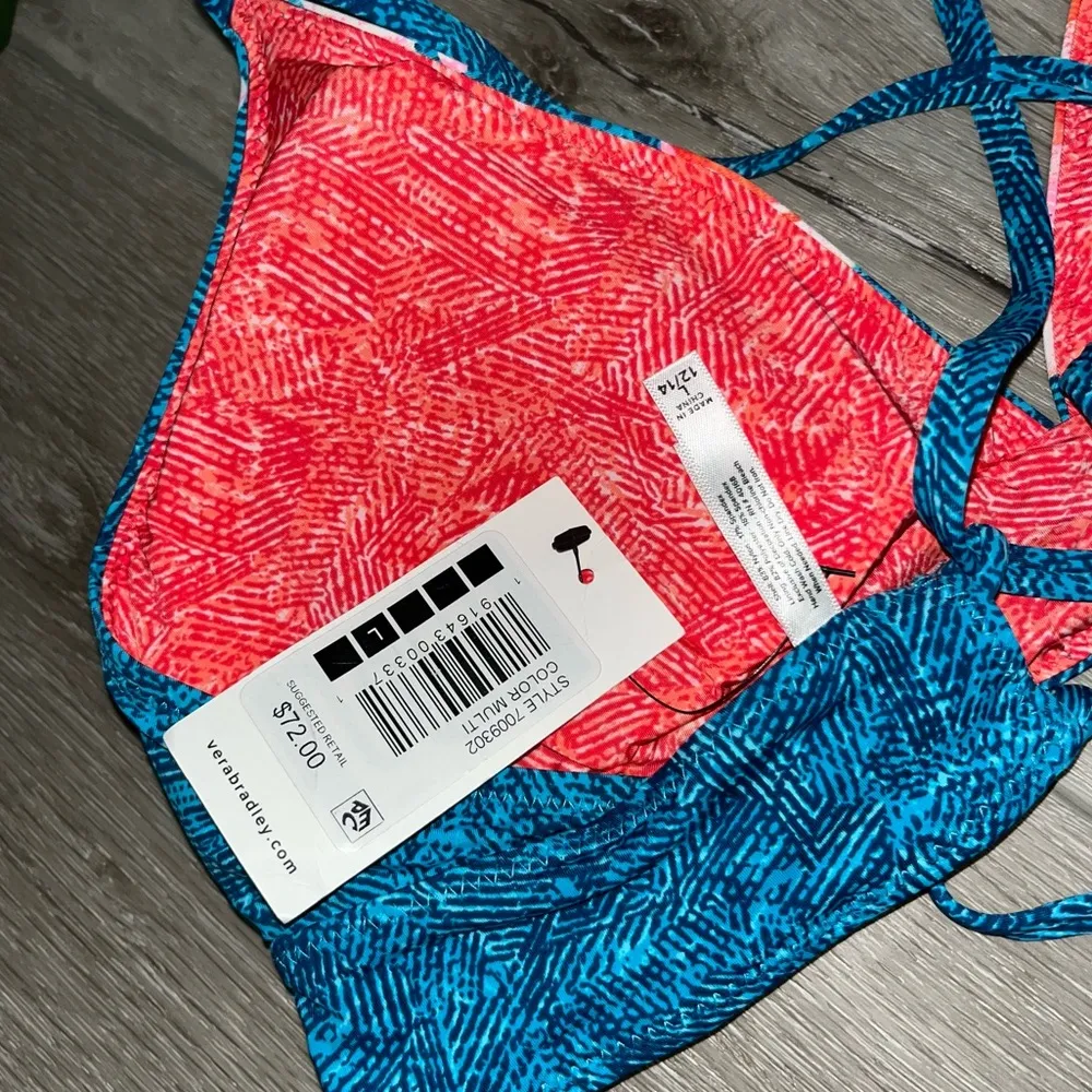 Vera Bradley NWT Multicolor Floral
Superbloom Crossback Triangle
Bikini Top - Image 3