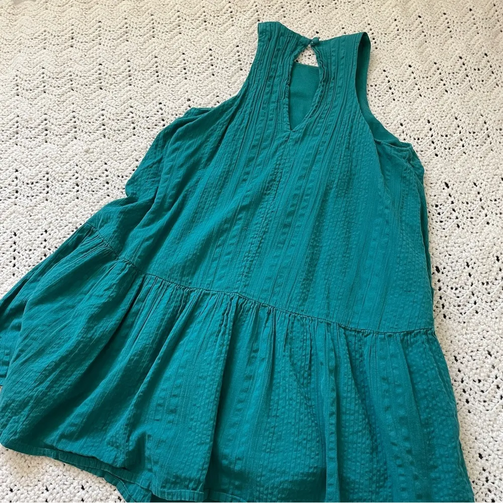 Urban Outfitters Maisy High Neck Frock Swing Mini Dress Teal (XSmall) party - Image 6