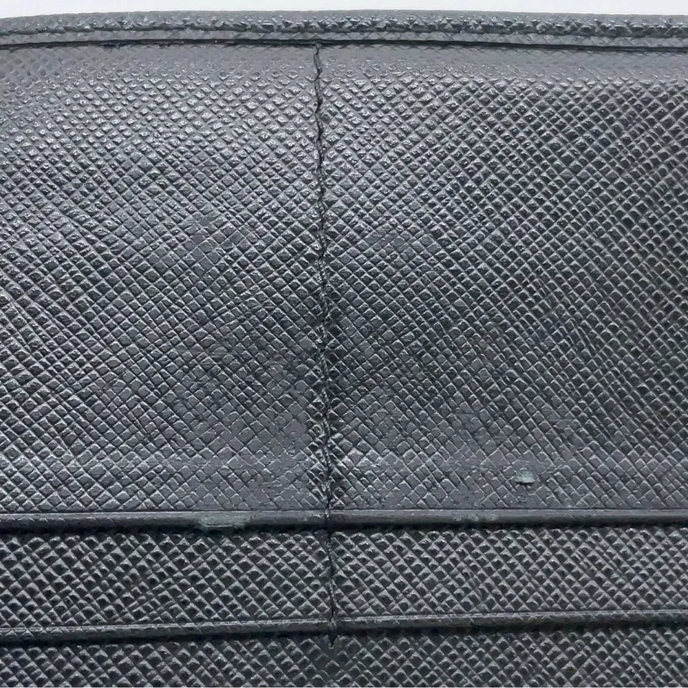 Prada  Black saffiano leather Wallet and Card Holder Set W/box - Image 8