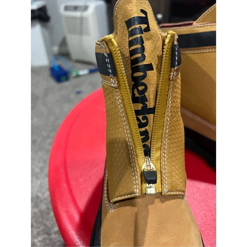 Timberland Heritage 6 in Front Zip Boot Size 7 Women's TB0A2JTV231 Wheat Nubuck - Image 8