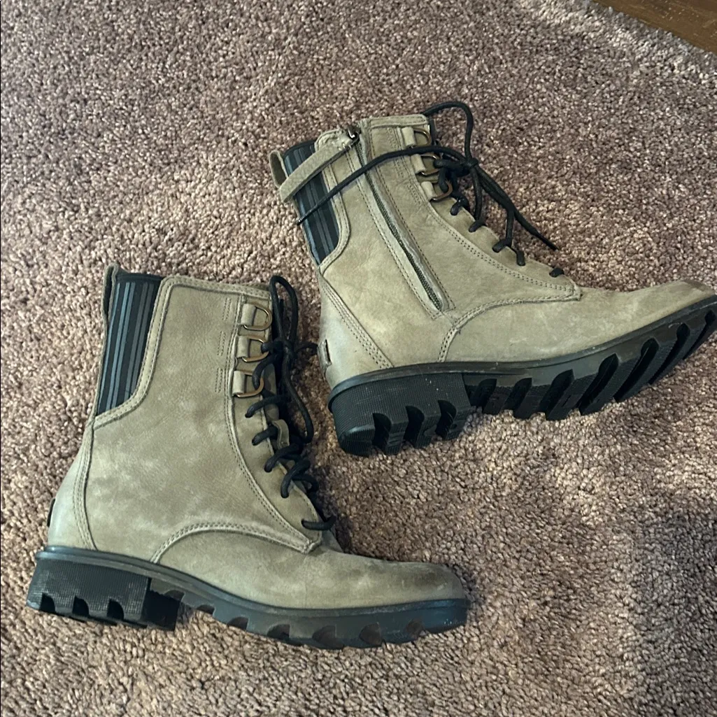 Sorel Phoenix Lace-Up All Weather Winter Combat Boots in Gray Alpine Tundra - Image 10