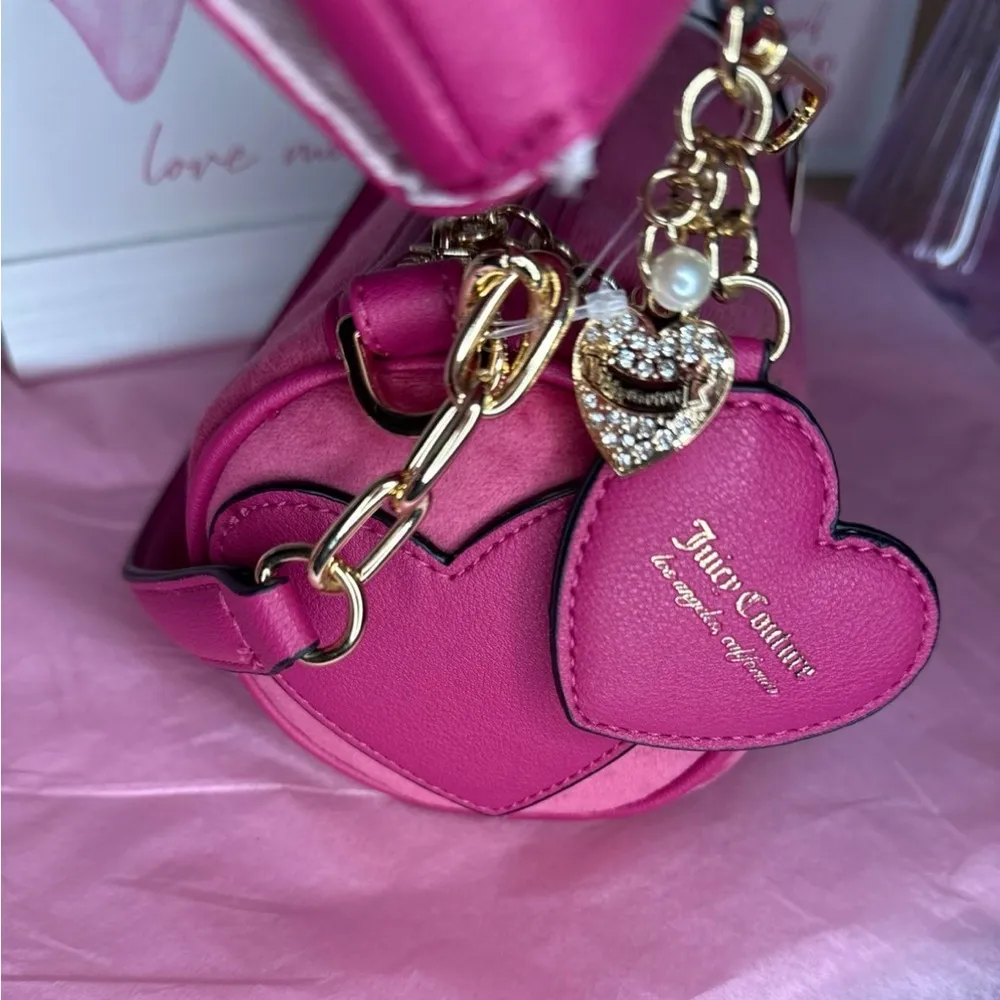 NWT Juicy Couture Queen Couture Shoulder Bag Raspberry Tart - Image 5