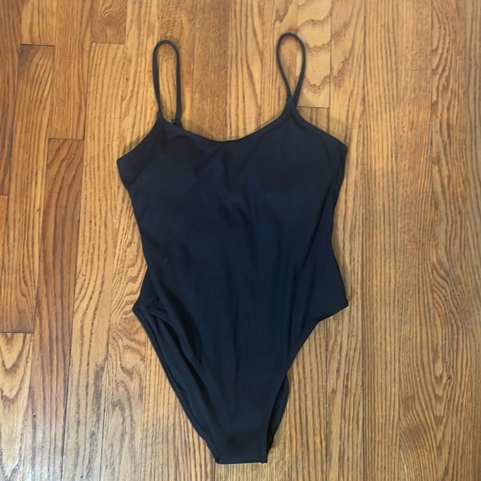 Andie The Amalfi One Piece Swimsuit Ribbed Black size S NWT - Image 3
