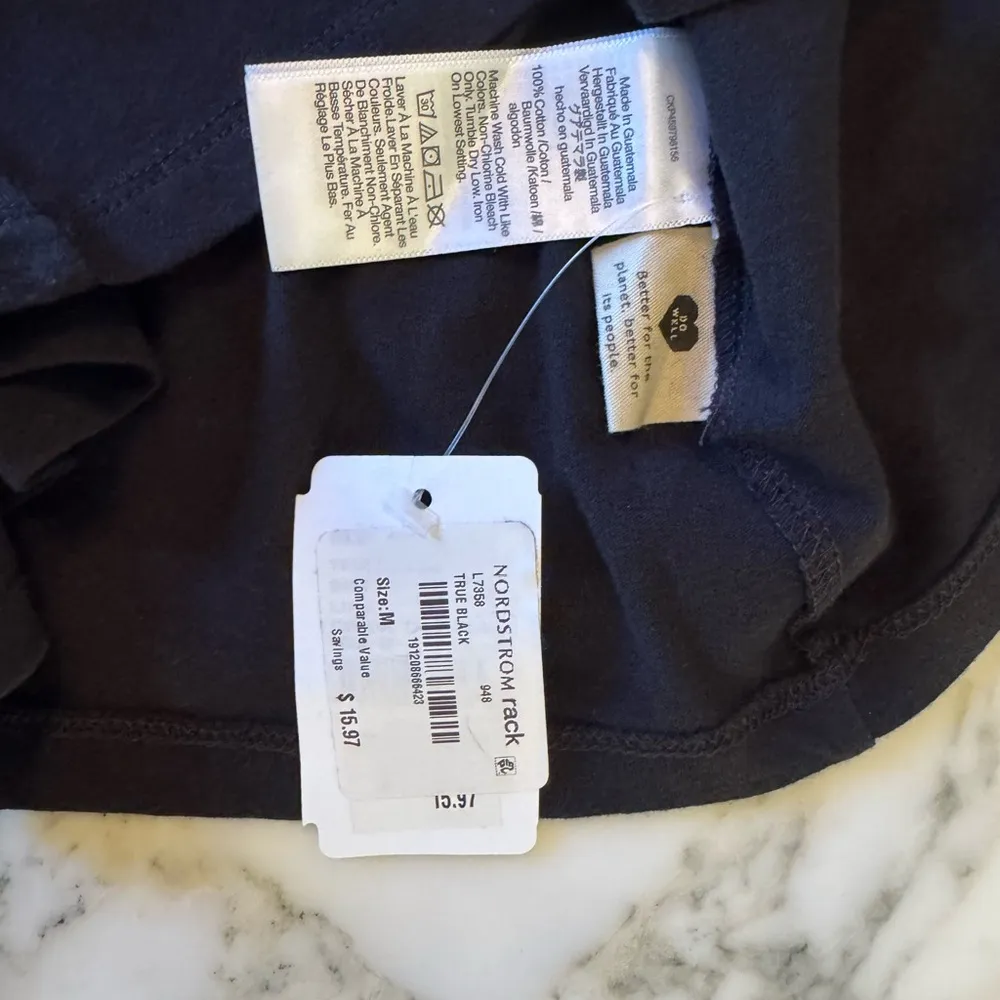 NWT MADEWELL Black Cotton Scoopneck Tank Top Sz Medium - Image 7