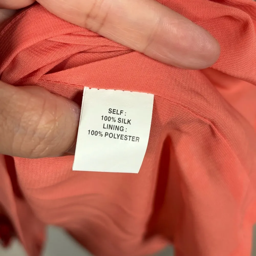 Phoebe Couture 100% Silk Boho Dress Size 12 - Image 11