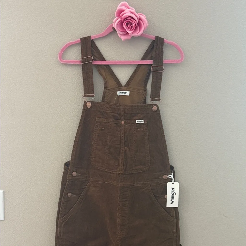 Brown wrangler overalls - Image 4