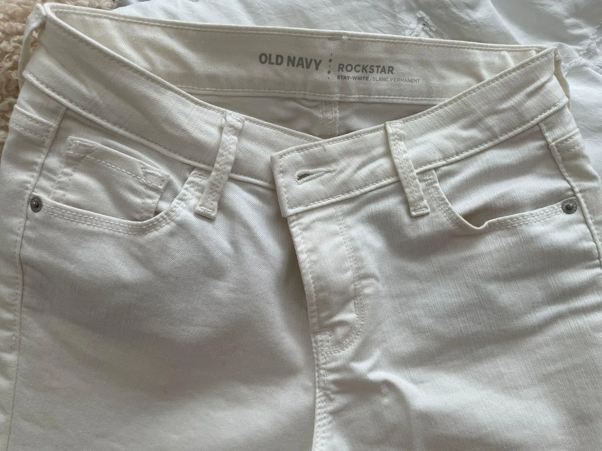 White Rockstar Jeans - Image 2