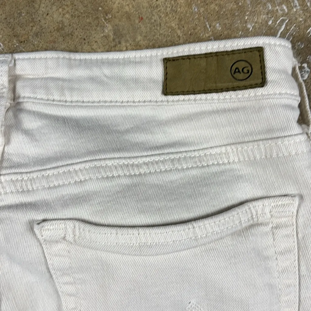 AG Adriano Goldschmied Ivory Denim Pants
Size: 27 - Image 3