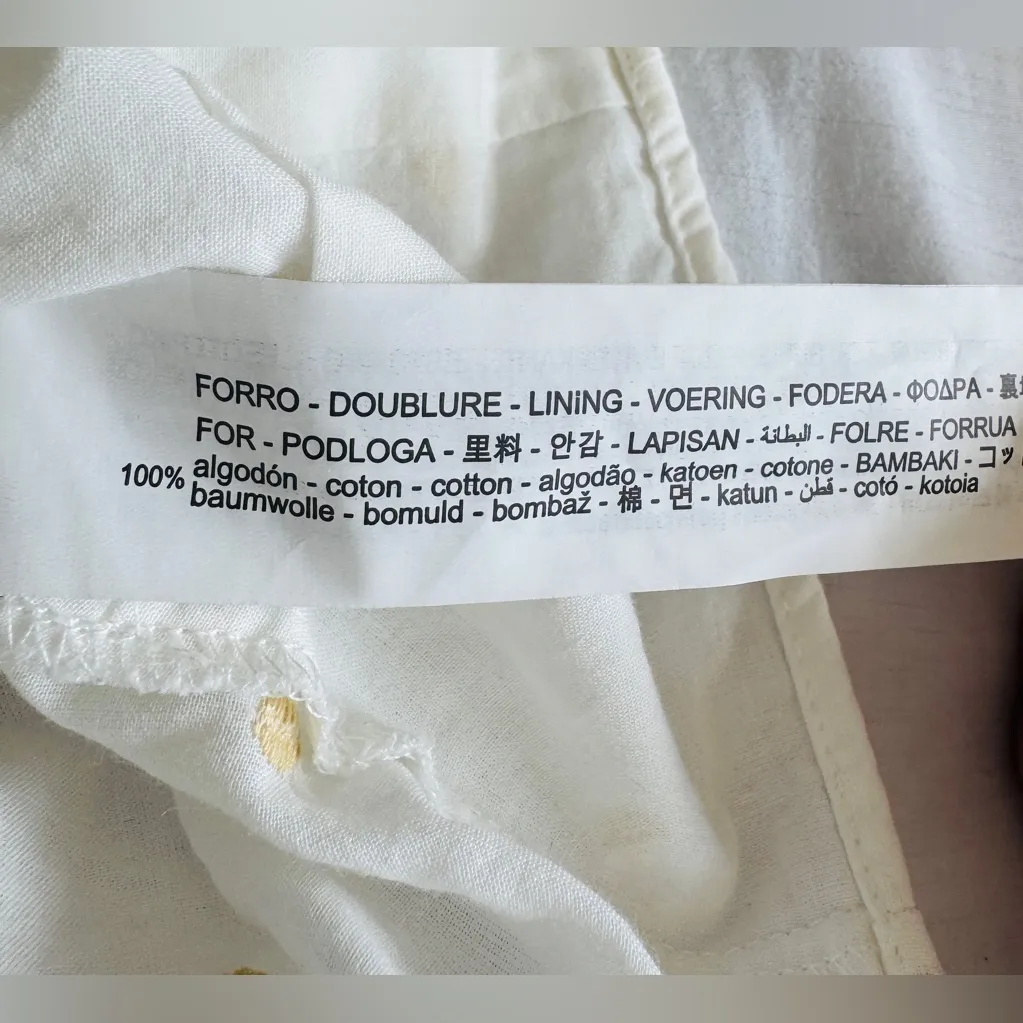 ZARA NWT White Off Shoulder Puff Sleeve Crop Top Blouse XS Ecru Polka Dot - Image 10