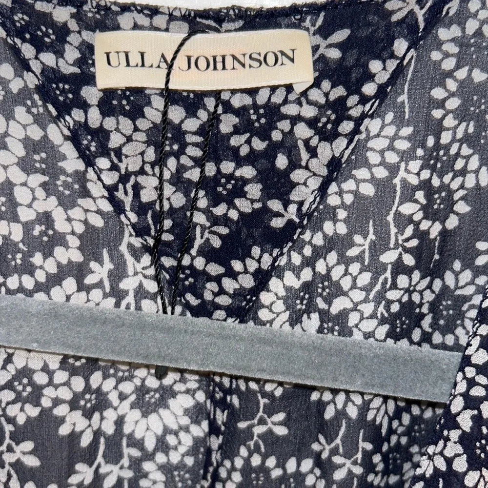 Samira Floral Printed Smocked Waist Mini Dress in Navy NEW - Image 7