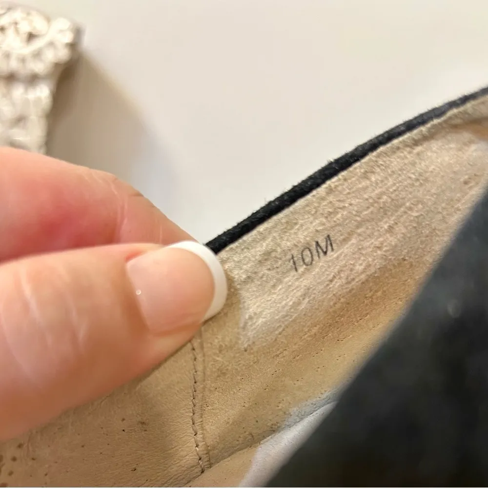 Juicy Couture Elyssa Platform Booties in Black Suede Size 10 - Image 14