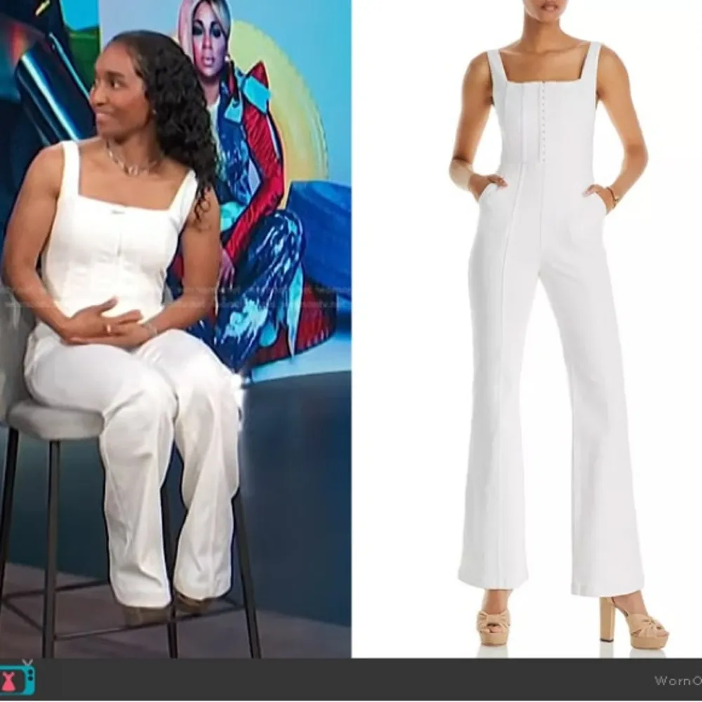 NWT Alice + Olivia Chels Corset Jumpsuit in pink denim - Image 13