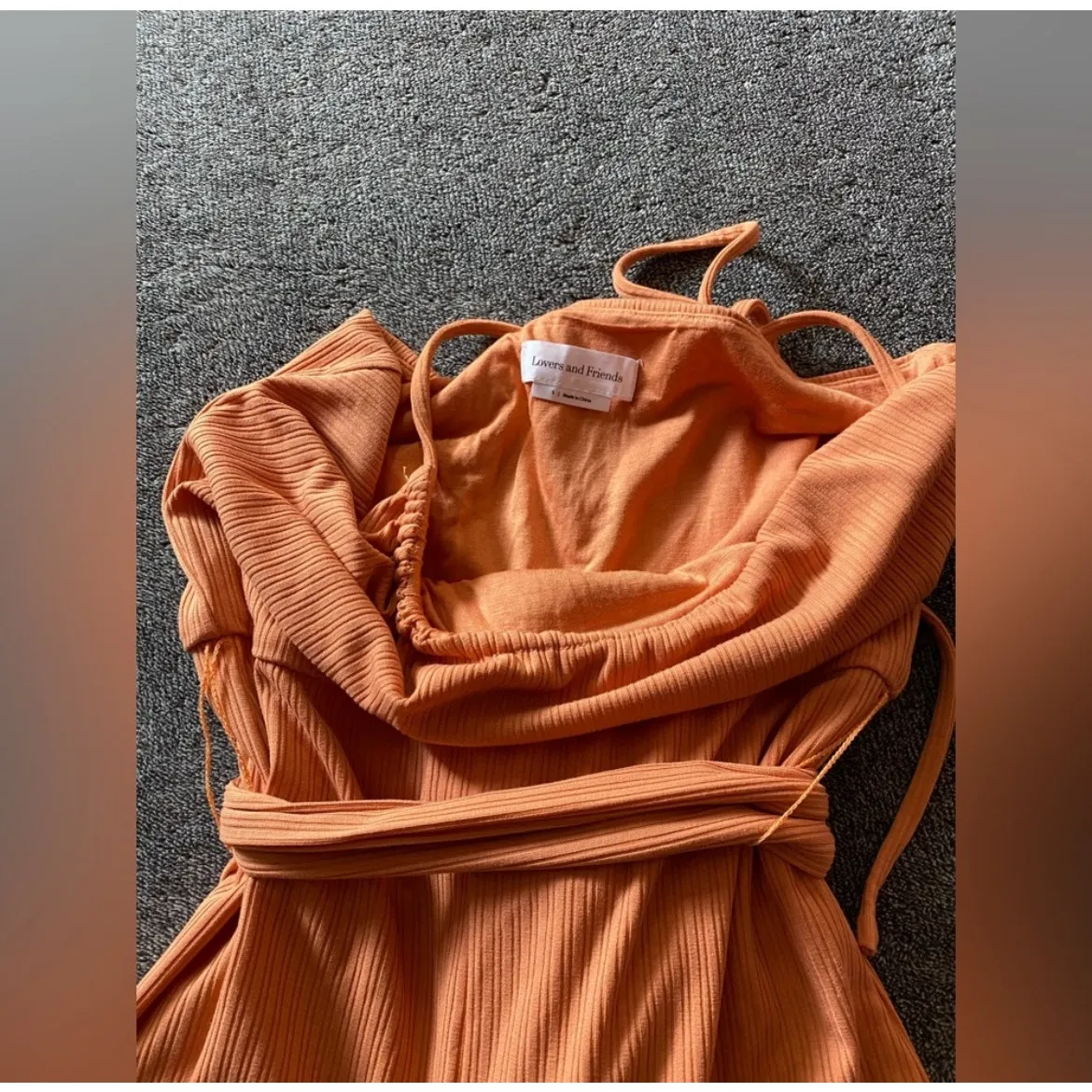 $178 NWOT Lovers + Friends Langley‎ Spaghetti Strap Jumpsuit ( S ) - Image 4