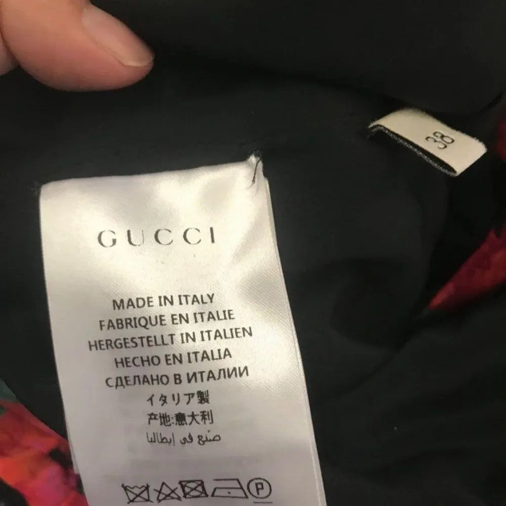 NWT Gucci red floral shirt dress - Image 15