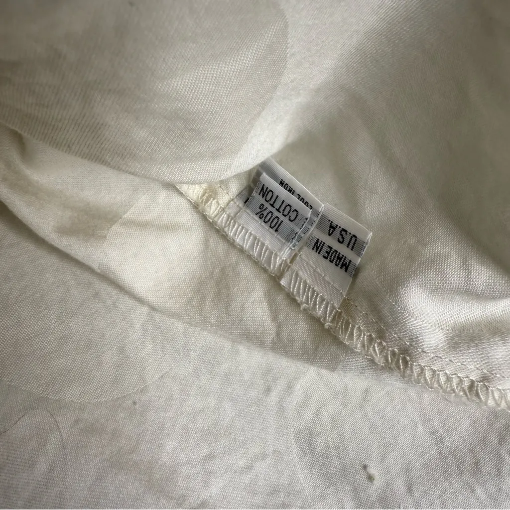 Planet by Lauren G Ivory Cotton Blouse with Circle Detail – One Size White Size L - Image 4