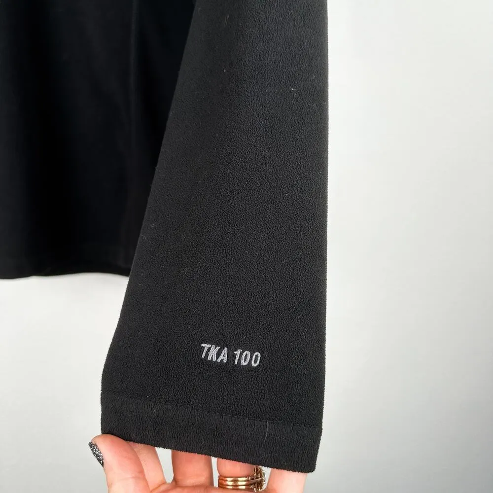 The North Face Women's Pullover TKA 100 Glacier 1/4 Zip Fleece Top Black ALJ0 - Image 3