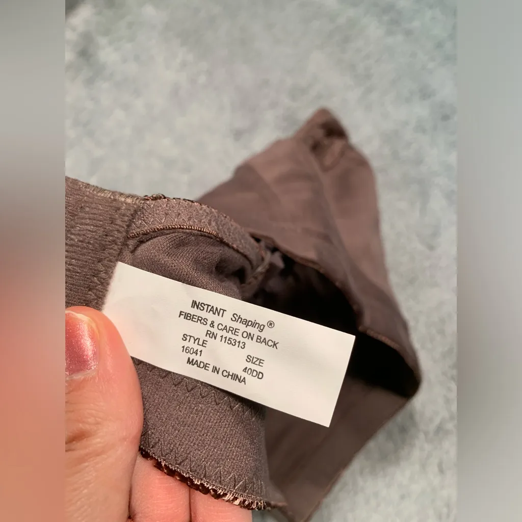 Plus form instant shaping bra 40DD mocha bra NWT Brown Size undefined - Image 6
