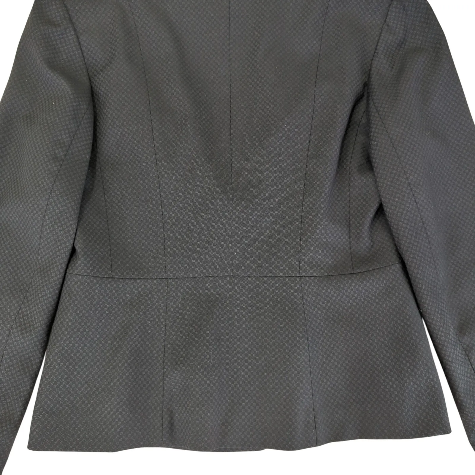 Halogen Blazer Jacket Women's Size 8 Polyester‎ Blend Lined Black Gray - Image 6