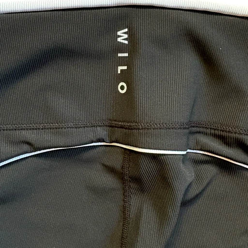 Like New WILO The Label Leggings Black Ribbed White Trim Size Size M - Image 8