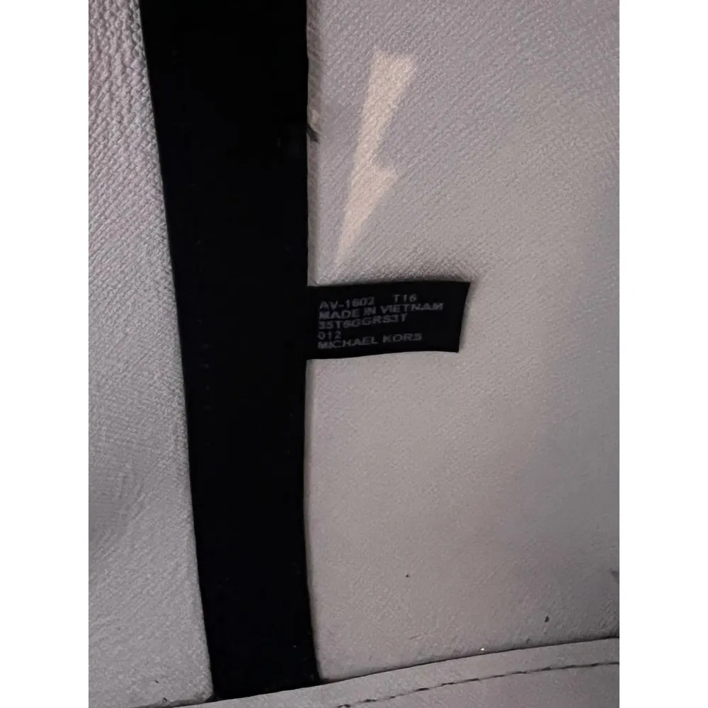 Michael Kors Greenwich Large Saffiano Leather Grab Bag Black EUC Crossbody Urban - Image 7