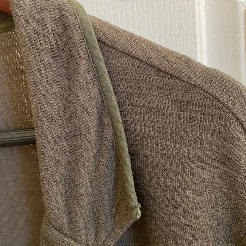 🫒 Caslon Nordstrom Cotton Knit 1-Button Unlined Soft Casual Blazer, Olive Green - Image 5