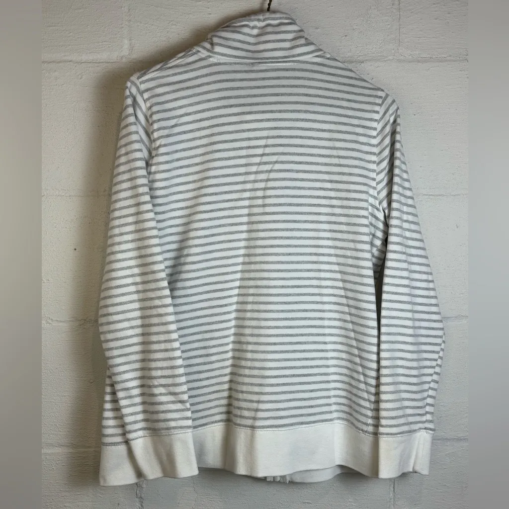 Iowa State Cyclones Woman’s Casual Zip Up Striped Active Jacket Cotton Polyester Silver Size undefined - Image 7