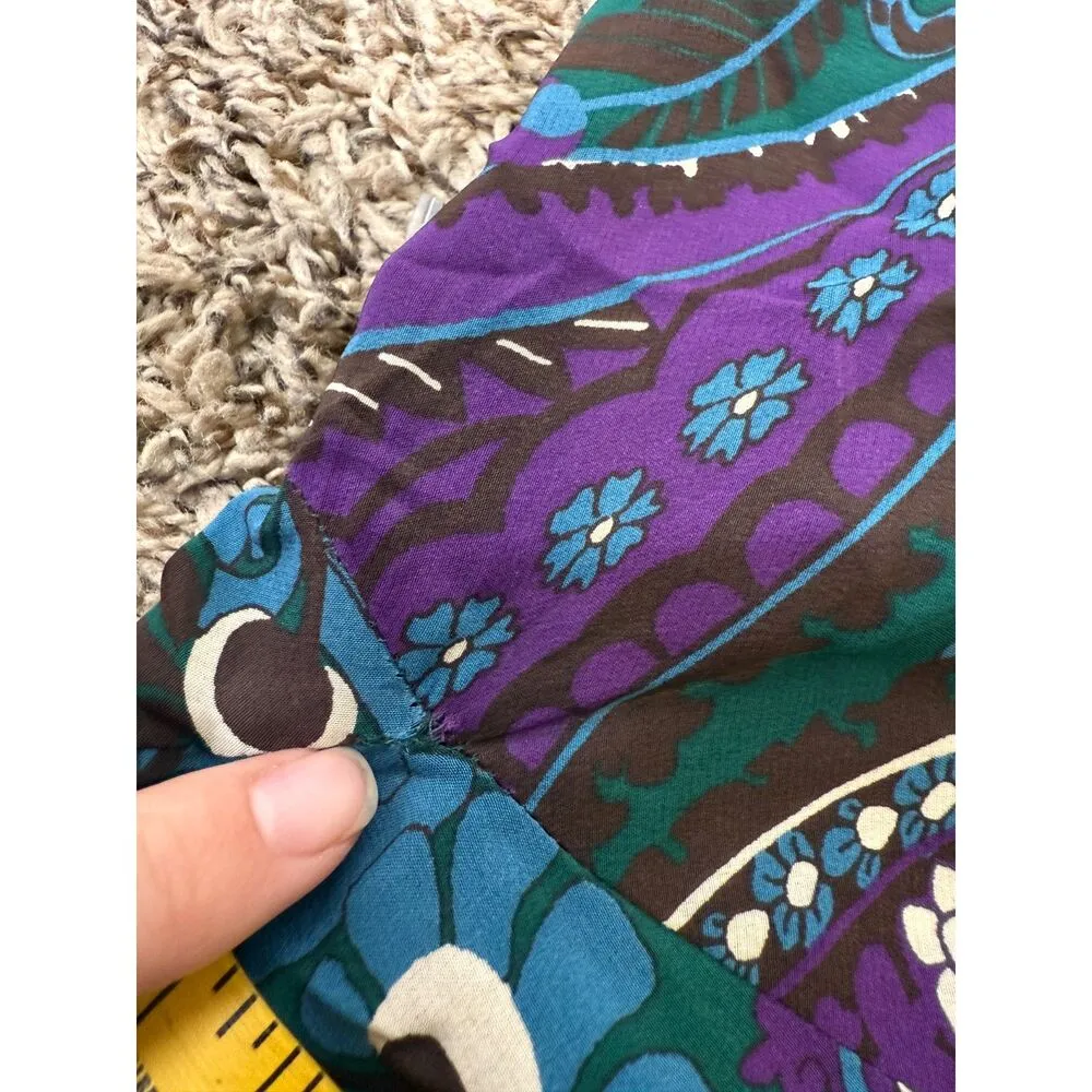 Banana Republic Floral Pattern 100% Silk Dress Womens Sz L Quiet Luxury Career - Image 8