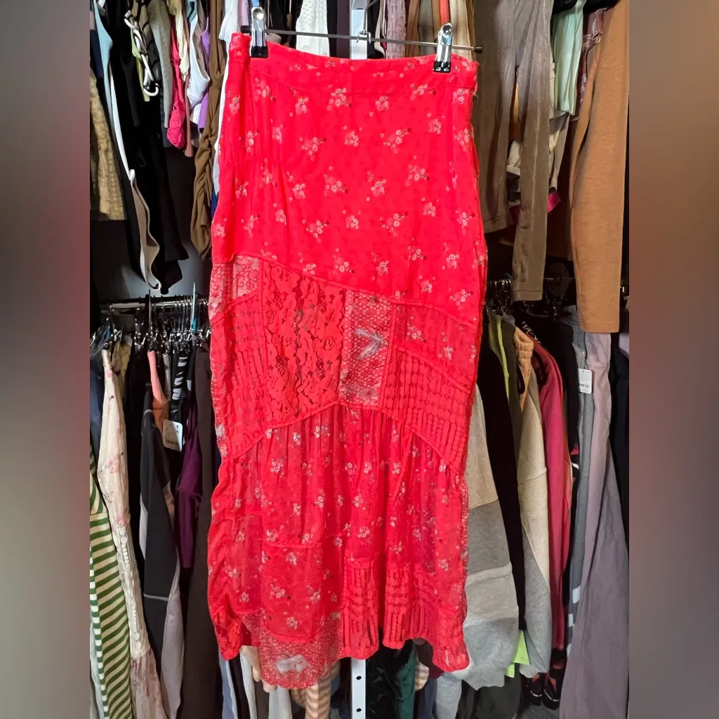 NWOT Free People Lace Daniella Mini Skirt - Image 2