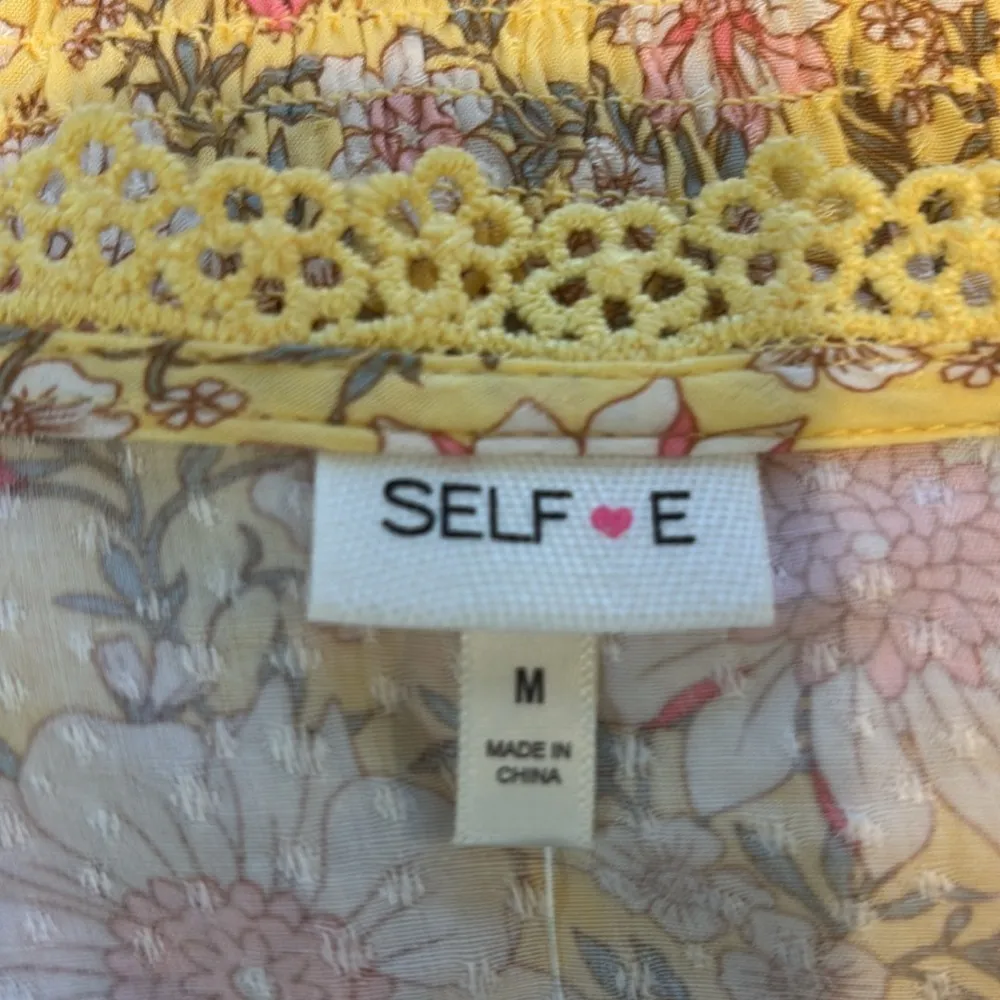 Self ❤️ E Self Esteem floral print lace trim blouse - Image 9