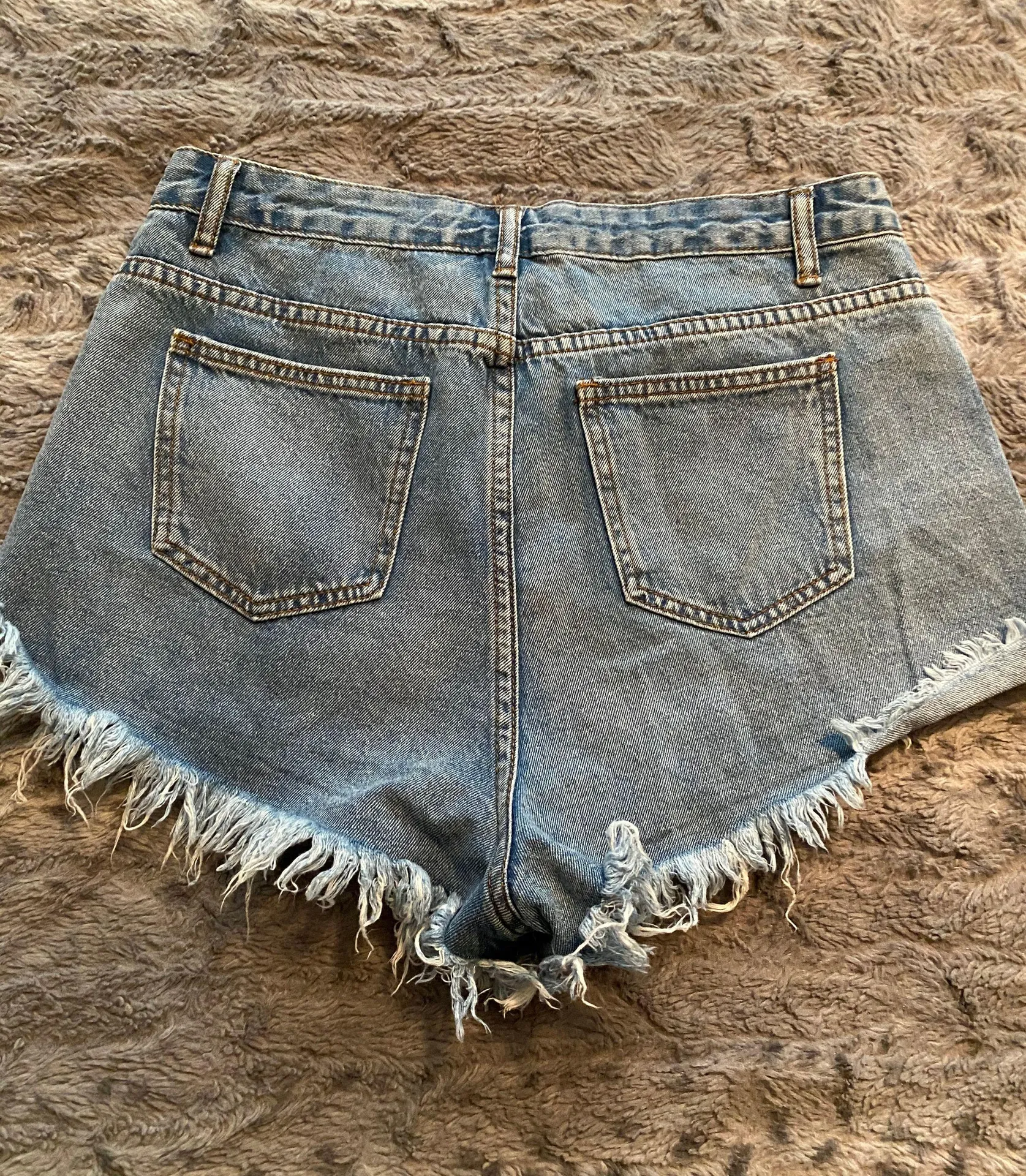 SheIn High Wasted Jean Shorts - Image 2