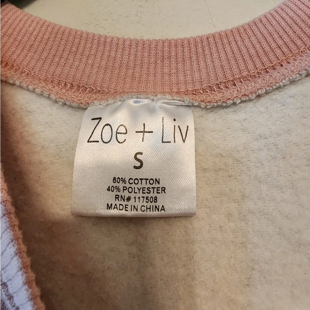 Zoe + Liv Women's Grey Pink College Jaguars Graphic Sweatshirt small - Image 3