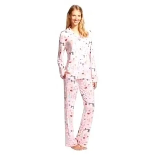 Nick & Nora Sleepwear Women's XL Pink Sewing Machine Pajama Top - Image 2