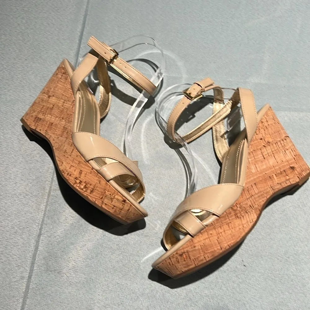 NWOB Marc‎ Fisher Wedge Sandals Size 10M.  B55 - Image 5