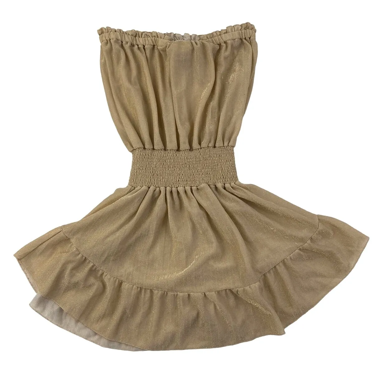 Ramy Brook - Marina Strapless Mini Dress in Gold - Image 6