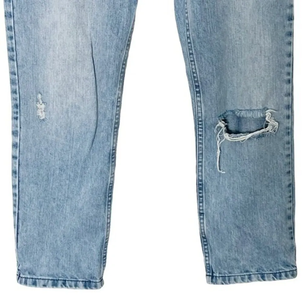 Whistles Distressed Cropped Jeans Rigid 100% Cotton Medium Wash Size 26 Blue - Image 3