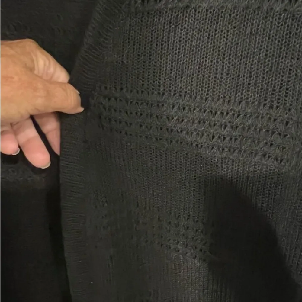 Women's Double Take 2XL Black Longline Open Front Cardigan Sweater Casual Size 2X - Image 8