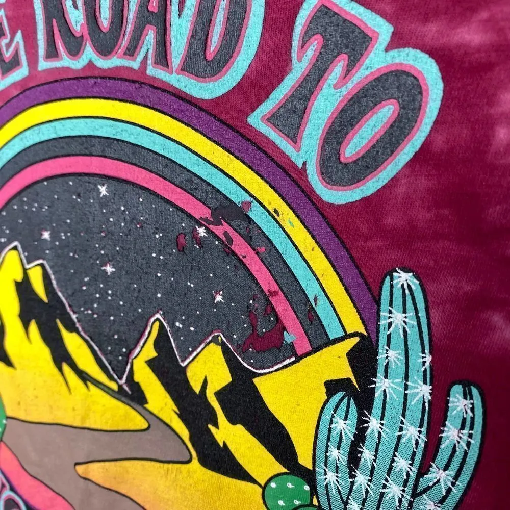 Empyre Sloane Road to Nowhere Tie Dye Graphic Tee Short Sleeve Small T - Image 8