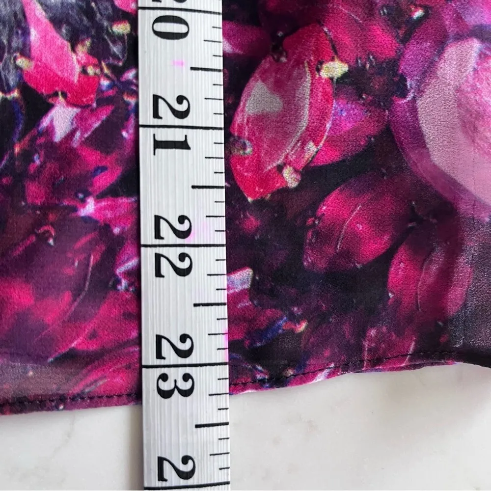 Ted Baker London Zenze Gem Sheer Floral Print Blouse Womens Long Sleeve Sz 1 - Image 5