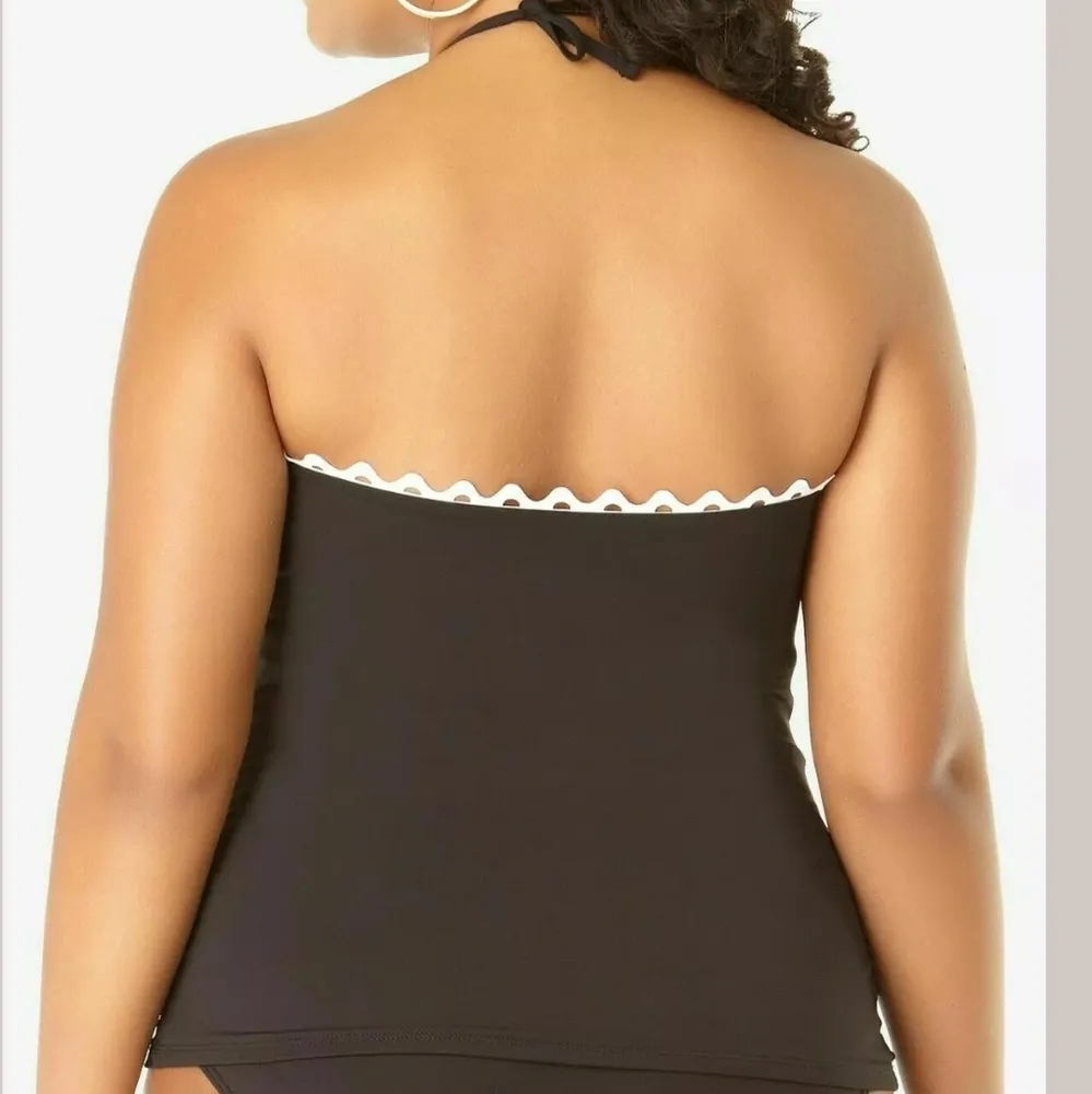 Anne Cole High Neck Keyhole Tankini Swim Top 20W - Image 4