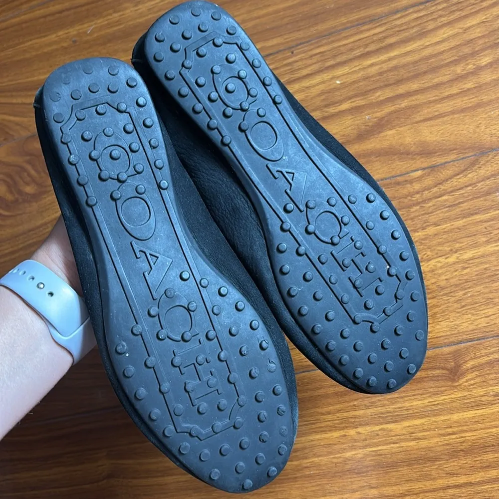 Coach Fredrica Black Suede Leather Loafer - Image 5